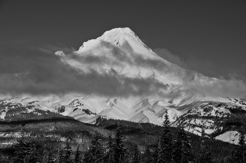 Mt. Hood with cloud band